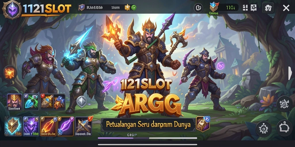 Screenshot gameplay 1121SLOT dengan aksi pertarungan mendebarkan.