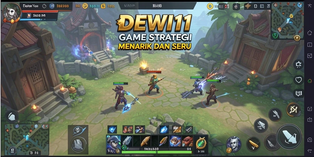 Tangkapan layar DEWI11 menampilkan aksi pertempuran yang mendebarkan di dunia strategi.