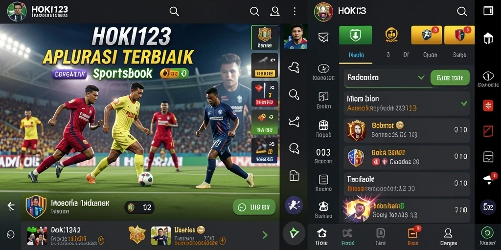 Tampilan gameplay Sportsbook HOKI123 yang menarik dan interaktif.