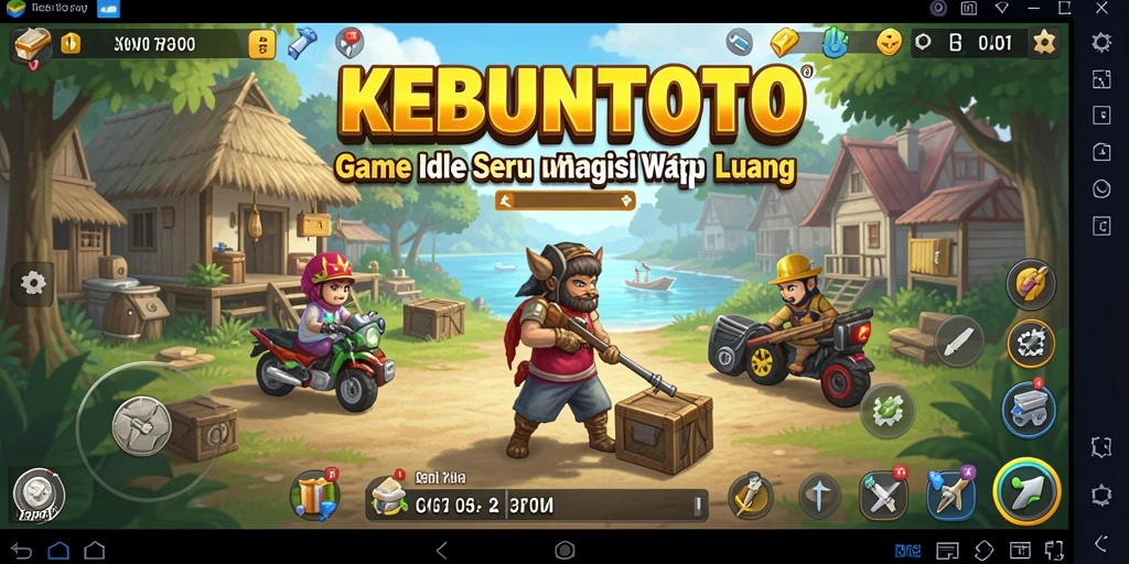 Tampilan gameplay KEBUNTOTO yang seru dan menarik.