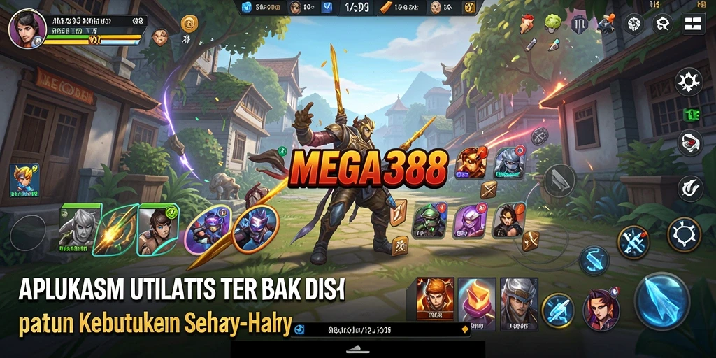 Tampilan utama MEGA388 dengan antarmuka pengguna yang ramah.