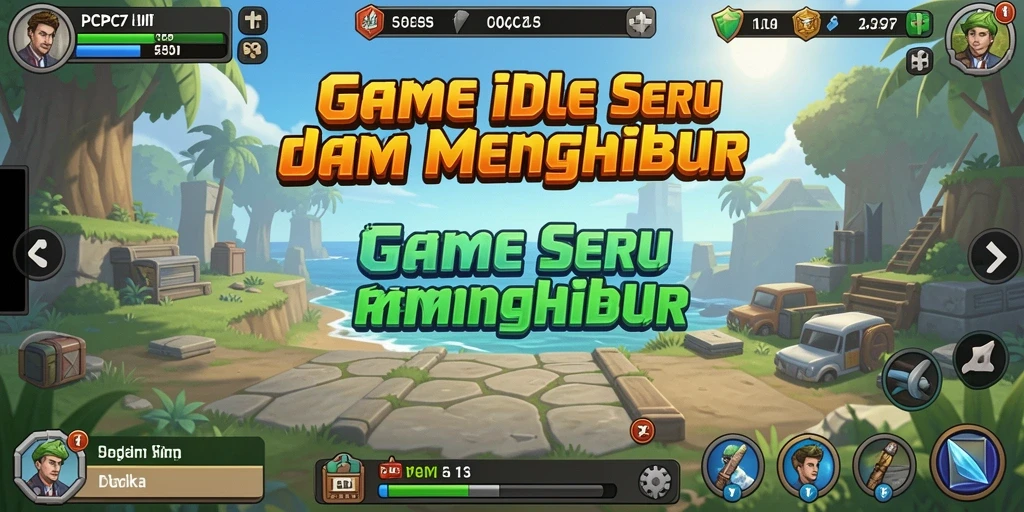 Screenshot menampilkan gameplay menarik PCPC7 dengan elemen Idle.