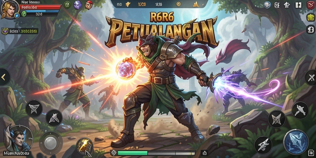 Screenshot gameplay R6R6 menampilkan pertarungan seru dan karakter yang beragam.