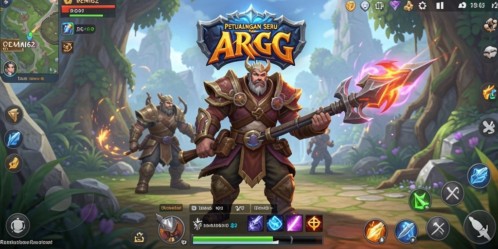 Tampilan menarik dari gameplay ARPG di REMI62.