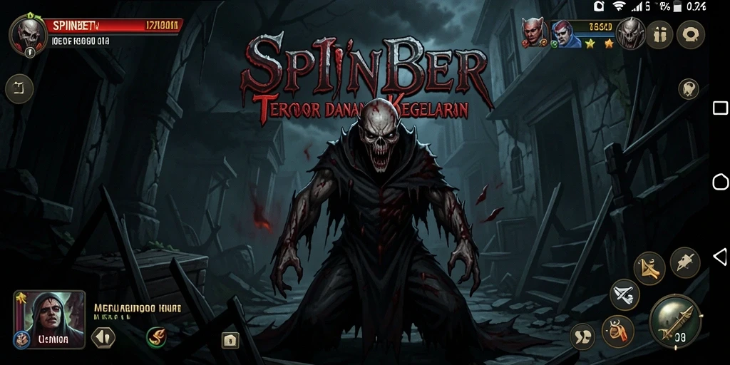 Tampilan menyeramkan dalam gameplay SPINBET yang menarik.