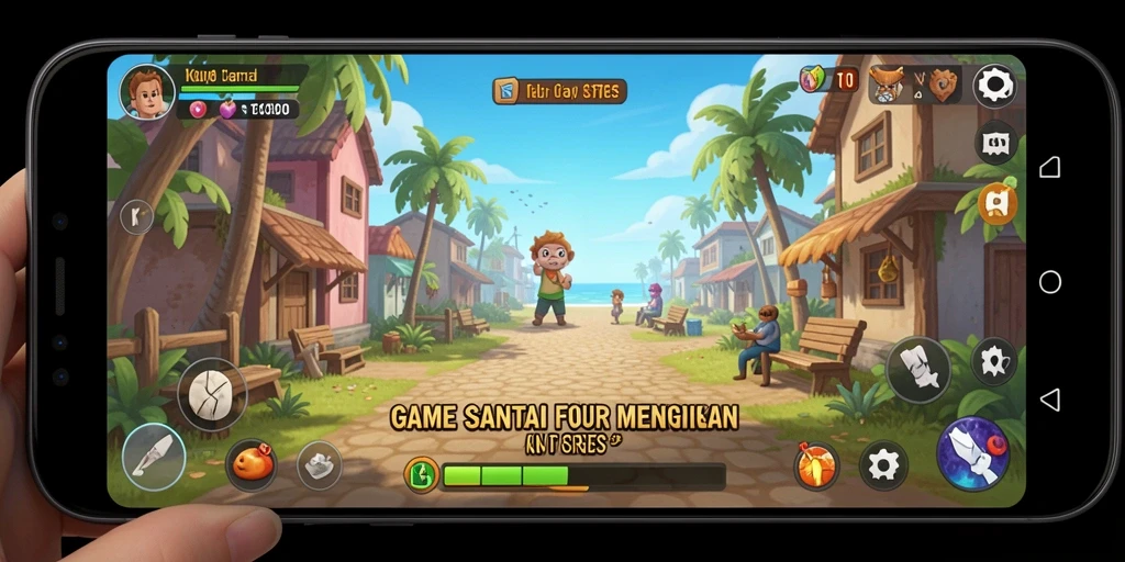 Tangkapan layar T6 menampilkan gameplay yang ceria dan interaktif.