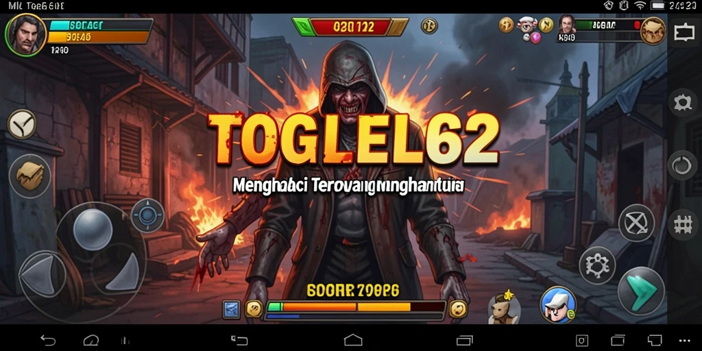 Tangkapan layar menampilkan gameplay menegangkan dari TOGEL62.